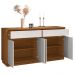 Balcão Aparador Buffet 4 Portas 2 Gavetas 100% MDF Anne N02 Ypê/Off White - Mpozenato