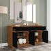 Balcão Aparador Buffet 4 Portas 2 Gavetas 100% MDF Anne N02 Ypê/Preto - Mpozenato