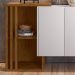 Balcão Aparador Buffet Bells 3 Portas N02 Ypê/Off White - Mpozenato