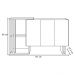 Balcão Aparador Buffet Bells 3 Portas N02 Ypê/Off White - Mpozenato