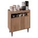 Balcão Aparador Buffet Cantinho do Café 71cm Lice Z34 Freijó - Mpozenato