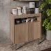 Balcão Aparador Buffet Cantinho do Café 71cm Lice Z34 Freijó - Mpozenato