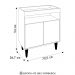Balcão Aparador Buffet Cantinho do Café 71cm Lice Z34 Freijó - Mpozenato