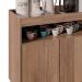 Balcão Aparador Buffet Cantinho do Café 71cm Lice Z34 Freijó - Mpozenato