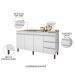 Balcão Gabinete Com Pia 160cm 3 Portas Karen P14 Branco - Mpozenato