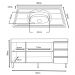 Balcão Gabinete Com Pia 160cm 3 Portas Karen P14 Nature/Off White - Mpozenato