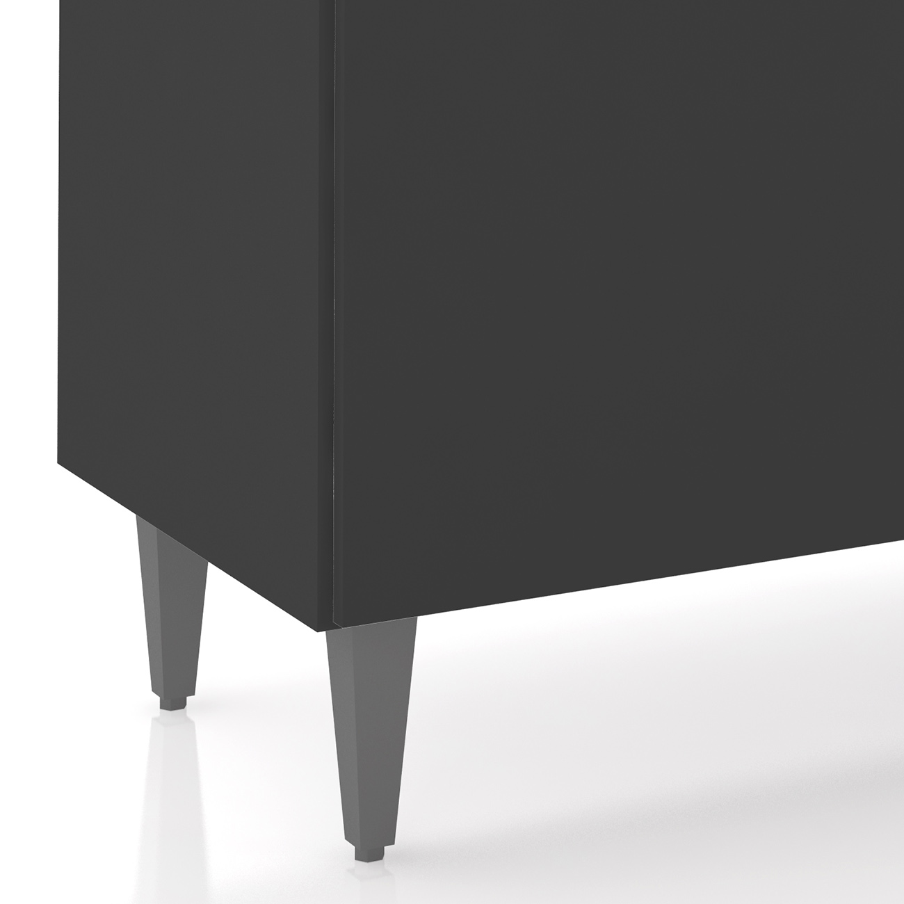 Balcão Para Pia 120cm Sem Tampo Pérola Z34 Preto            - Mpozenato