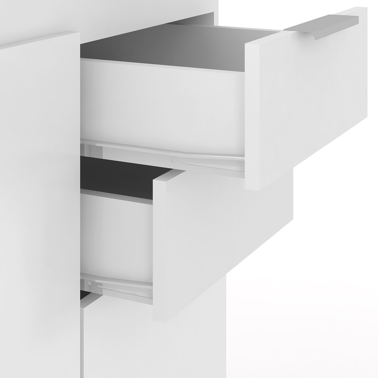 Balcão Para Pia 180cm Sem Tampo Pérola Z34 Branco           - Mpozenato