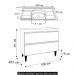 Balcão de Cozinha Com Pia Inox 100cm Julia Z34 Branco       - Mpozenato