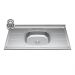 Balcão de Cozinha Com Pia Inox 100cm Pérola Z34 Preto       - Mpozenato