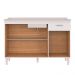 Balcão de Cozinha Com Pia Inox 120cm Classic P11 Branco - Mpozenato
