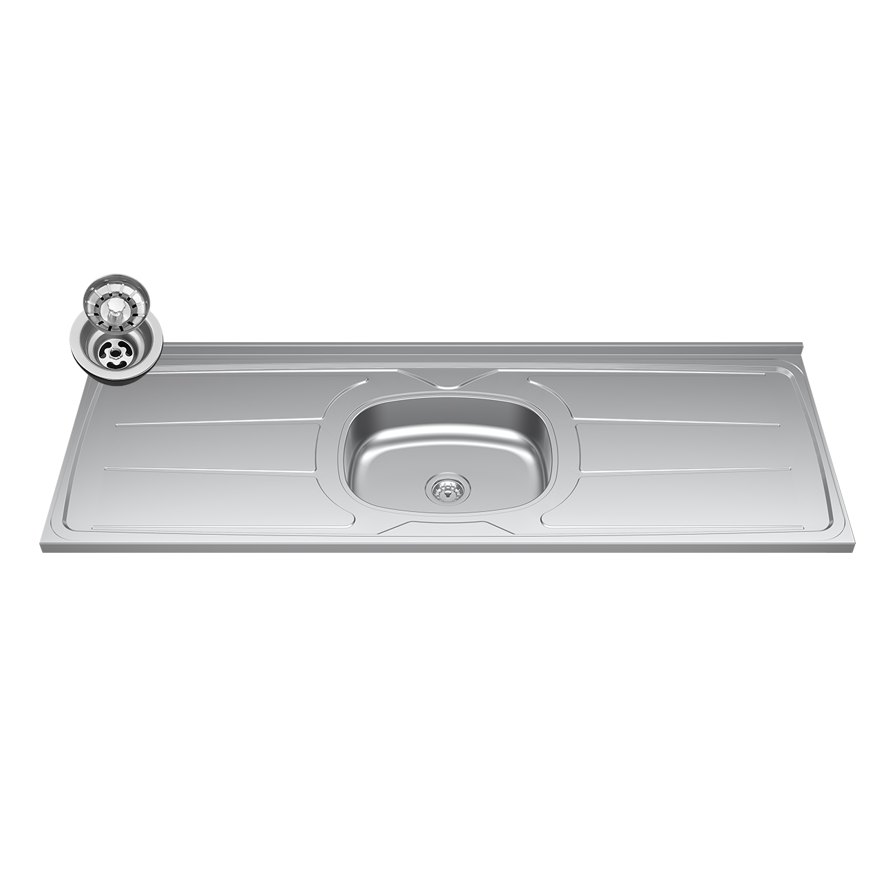 Balcão de Cozinha Com Pia Inox 150cm Pérola Z34 Preto       - Mpozenato