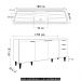 Balcão de Cozinha Com Pia Inox 180cm Pérola Z34 Branco      - Mpozenato