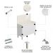 Balcão de Cozinha Com Tampo 120cm 3 Portas Minsk K02 Branco - Mpozenato