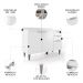 Balcão de Cozinha Com Tampo 120cm Pérola Branco Z34         - Mpozenato