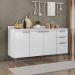 Balcão de Cozinha Com Tampo 150cm Pérola Branco Z34         - Mpozenato