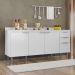 Balcão de Cozinha Com Tampo 180cm Pérola Branco Z34         - Mpozenato