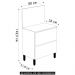Balcão de Cozinha Com Tampo 80cm 1 Porta Minsk K02 Branco - Mpozenato