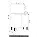 Balcão de Cozinha Com Tampo 80cm 2 Portas Minsk Branco Z06 - Mpozenato