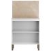 Balcão de Cozinha Com Tampo 80cm 2 Portas Minsk Branco Z06 - Mpozenato