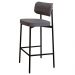 Banqueta Alta Bar Estofada Kit 2 Ella M25 Linho Cinza - Mpozenato