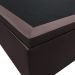 Base Box Baú para Cama Casal 138x188cm Liz S05 Sintético Marrom - Mpozenato