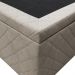 Base Box Baú para Cama Casal 138x188cm Liz S05 Suede Bordado Bege - Mpozenato