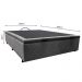 Base Box Baú para Cama Casal 138x188cm Liz S05 Suede Bordado Cinza - Mpozenato