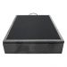 Base Box Baú para Cama Casal 138x188cm Liz S05 Suede Bordado Cinza - Mpozenato