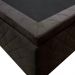 Base Box Baú para Cama Casal 138x188cm Liz S05 Suede Bordado Marrom - Mpozenato