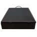 Base Box Baú para Cama Casal 138x188cm Liz S05 Suede Bordado Marrom - Mpozenato