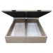 Base Box Baú para Cama Casal King 192x203cm Bipartido Liz S05 Sintético Bege - Mpozenato
