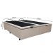 Base Box Baú para Cama Casal King 192x203cm Bipartido Liz S05 Sintético Bege - Mpozenato