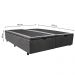 Base Box Baú para Cama Casal King 192x203cm Bipartido Liz S05 Suede Bordado Cinza - Mpozenato