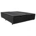 Base Box Baú para Cama Casal King 192x203cm Bipartido Liz S05 Suede Bordado Preto - Mpozenato