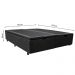 Base Box Baú para Cama Casal King 192x203cm Bipartido Liz S05 Suede Bordado Preto - Mpozenato
