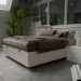 Base Box Baú para Cama Casal Queen 158x198cm Bipartido Liz S05 Sintético Bege - Mpozenato