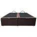 Base Box Baú para Cama Casal Queen 158x198cm Bipartido Liz S05 Sintético Marrom - Mpozenato
