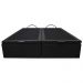 Base Box Baú para Cama Casal Queen 158x198cm Bipartido Liz S05 Sintético Preto - Mpozenato
