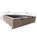 Base Box Baú para Cama Casal Queen 158x198cm Bipartido Liz S05 Suede Bordado Bege - Mpozenato