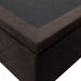 Base Box Baú para Cama Casal Queen 158x198cm Bipartido Liz S05 Suede Bordado Marrom - Mpozenato