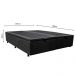 Base Box Baú para Cama Casal Queen 158x198cm Bipartido Liz S05 Suede Bordado Preto - Mpozenato