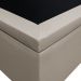 Base Box Baú para Cama Solteiro 88x188cm Liz S05 Sintético Bege - Mpozenato