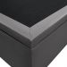 Base Box Baú para Cama Solteiro 88x188cm Liz S05 Sintético Cinza - Mpozenato
