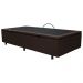 Base Box Baú para Cama Solteiro 88x188cm Liz S05 Sintético Marrom - Mpozenato