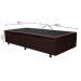 Base Box Baú para Cama Solteiro 88x188cm Liz S05 Sintético Marrom - Mpozenato