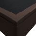 Base Box Baú para Cama Solteiro 88x188cm Liz S05 Sintético Marrom - Mpozenato