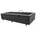 Base Box Baú para Cama Solteiro 88x188cm Liz S05 Suede Bordado Cinza - Mpozenato