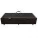 Base Box Baú para Cama Solteiro 88x188cm Liz S05 Suede Bordado Marrom - Mpozenato
