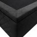 Base Box Baú para Cama Solteiro 88x188cm Liz S05 Suede Bordado Preto - Mpozenato